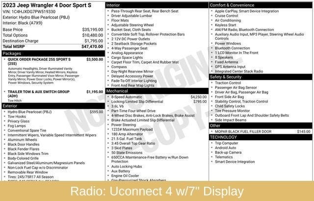 2023 Jeep Wrangler Sport S