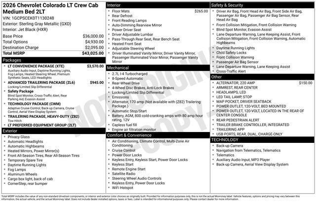 2026 Chevrolet Colorado LT