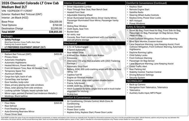 2026 Chevrolet Colorado LT
