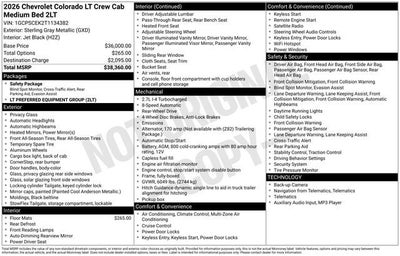 2026 Chevrolet Colorado LT