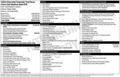 2026 Chevrolet Colorado Trail Boss