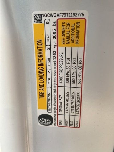 2026 Chevrolet Express Cargo WT