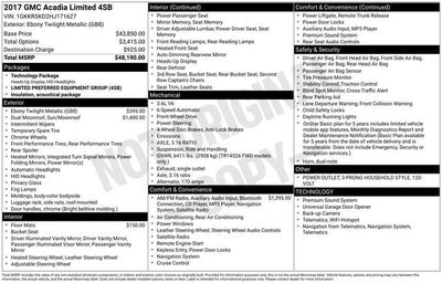 2017 GMC Acadia Limited Limited