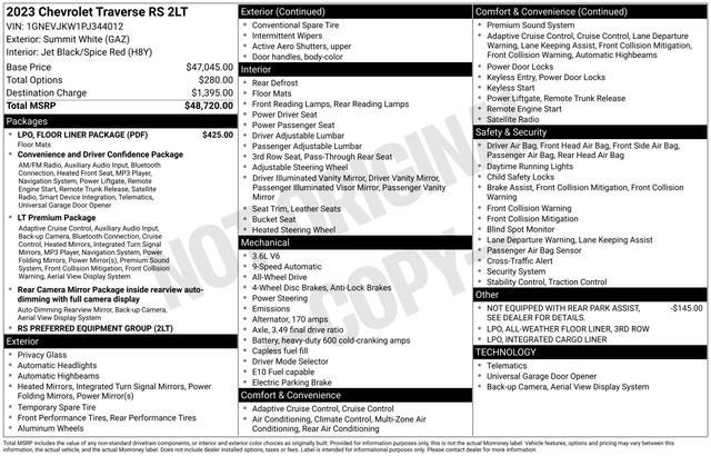2023 Chevrolet Traverse RS