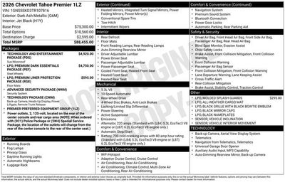 2026 Chevrolet Tahoe Premier