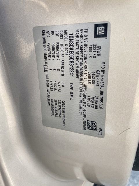 2012 Chevrolet Tahoe LS