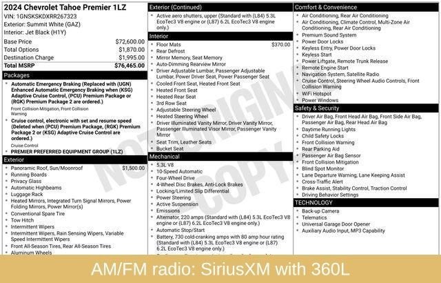 2024 Chevrolet Tahoe Premier