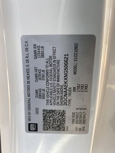 2022 Chevrolet Silverado 1500 WT