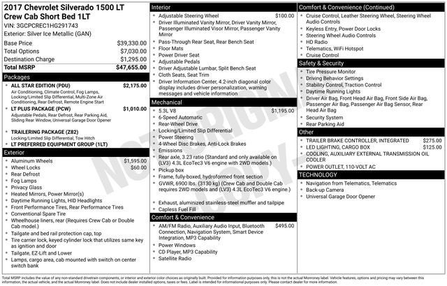 2017 Chevrolet Silverado 1500 LT