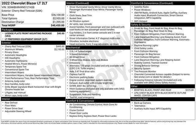 2022 Chevrolet Blazer 2LT