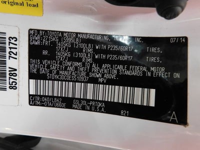 2014 Toyota Sienna XLE