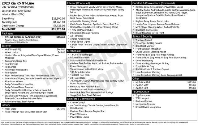 2023 Kia K5 GT-Line