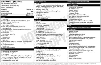 2019 INFINITI QX80 LUXE