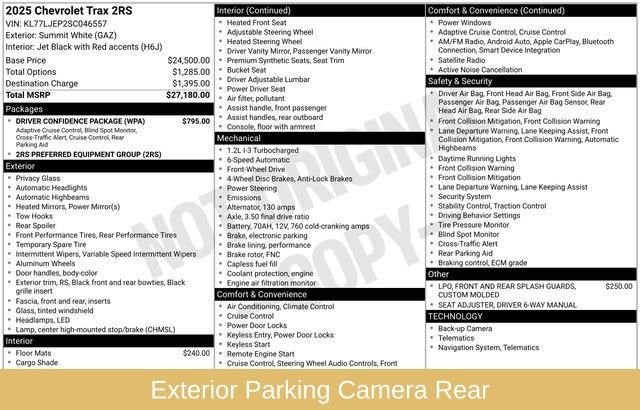 2025 Chevrolet Trax 2RS