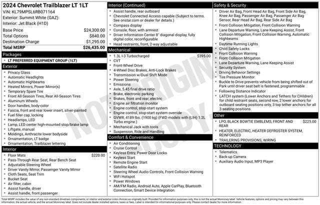 2024 Chevrolet Trailblazer LT