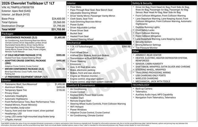 2026 Chevrolet Trailblazer LT