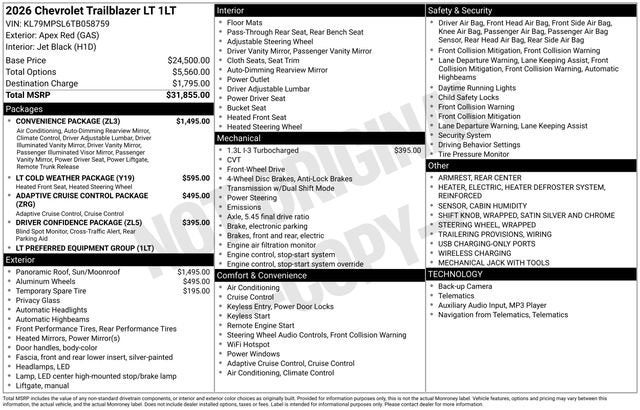 2026 Chevrolet Trailblazer LT