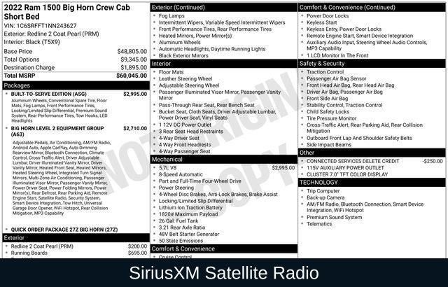 2022 RAM 1500 Big Horn/Lone Star