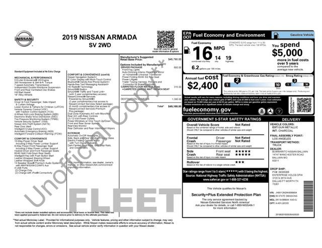 2019 Nissan Armada SV