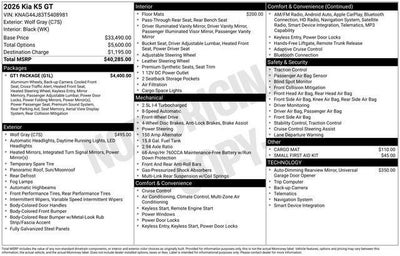 2026 Kia K5 GT
