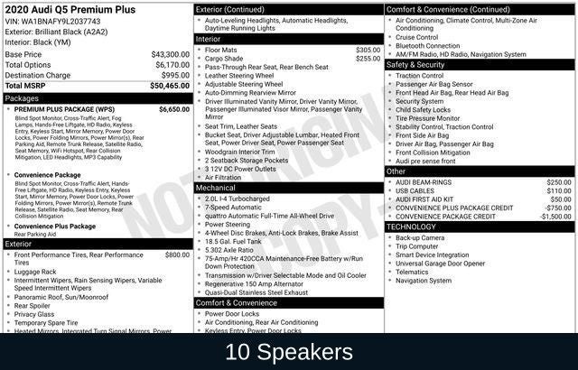 2020 Audi Q5 45 Premium Plus quattro