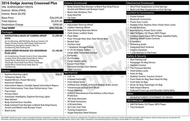 2016 Dodge Journey Crossroad