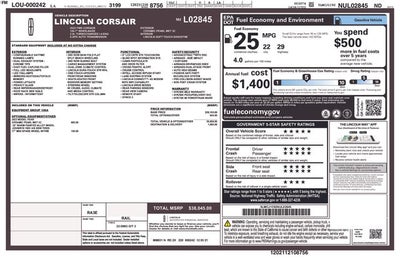 2022 Lincoln Corsair Standard