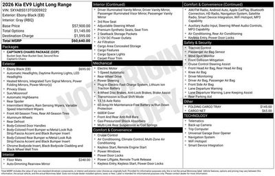 2026 Kia EV9 Light Long Range