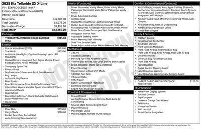 2025 Kia Telluride SX X-Line