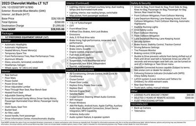 2023 Chevrolet Malibu LT 1LT