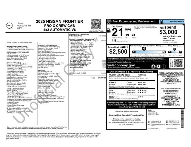 2025 Nissan Frontier Crew Cab PRO-X®