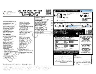 2025 Nissan Frontier Crew Cab PRO-4X®