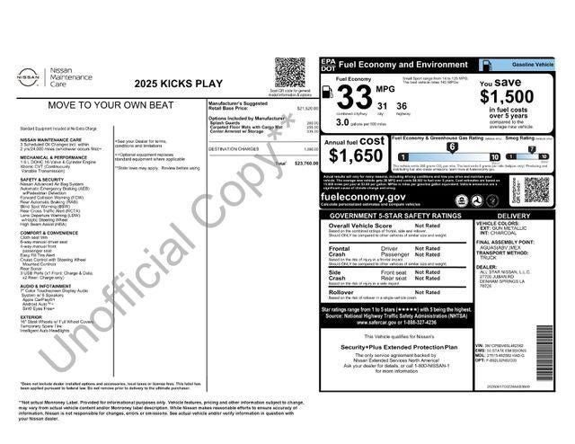 2025 Nissan Kicks Play S