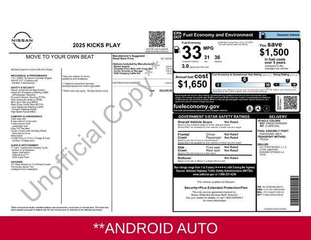 2025 Nissan Kicks Play S