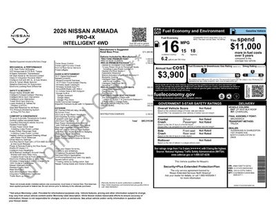2026 Nissan Armada PRO-4X