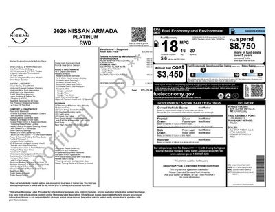 2026 Nissan Armada Platinum