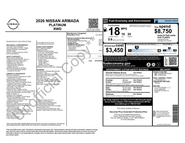 2026 Nissan Armada Platinum