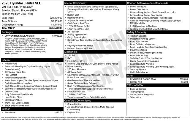 2023 Hyundai Elantra SEL