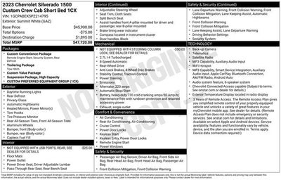 2023 Chevrolet Silverado 1500 Custom