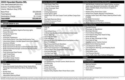 2023 Hyundai Elantra SEL