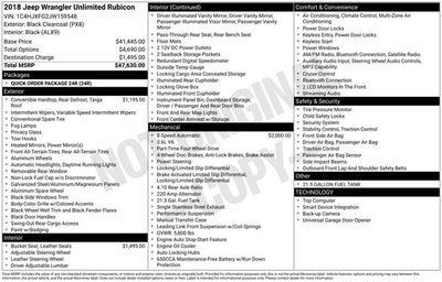 2018 Jeep Wrangler Unlimited Rubicon 4x4