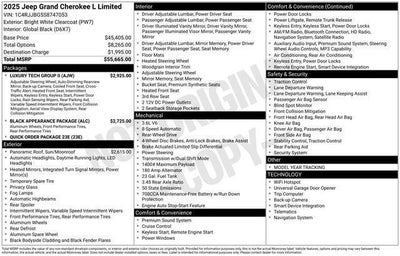 2025 Jeep Grand Cherokee GRAND CHEROKEE L LIMITED 4X2