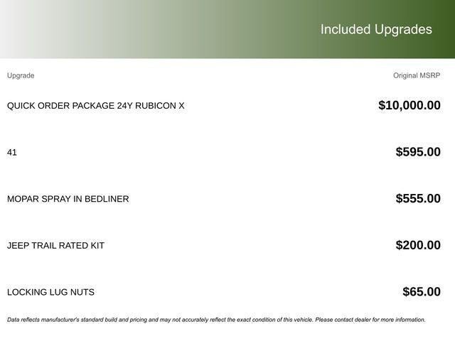 2025 Jeep Gladiator GLADIATOR RUBICON X 4X4