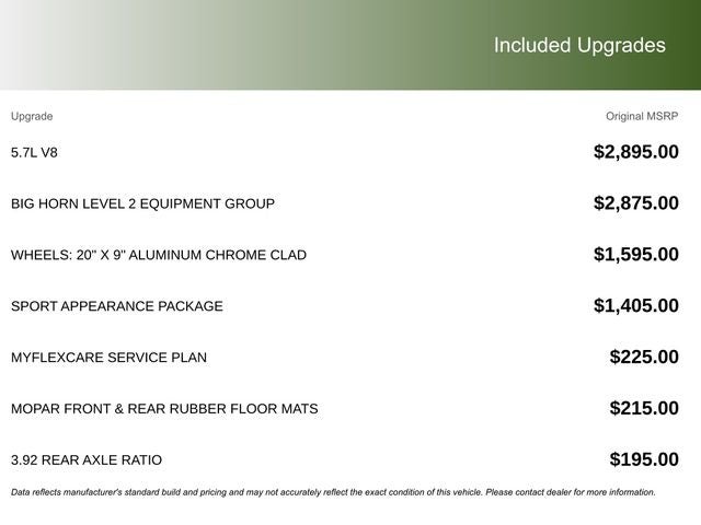 2026 RAM Ram 1500 RAM 1500 BIG HORN CREW CAB 4X4 5'7' BOX