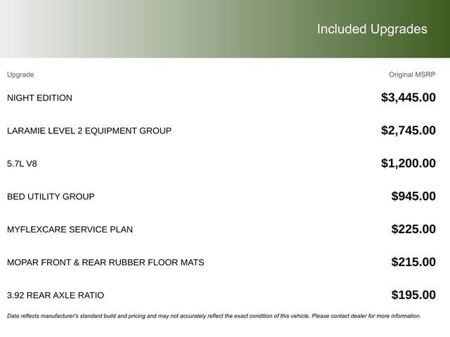 2026 RAM Ram 1500 RAM 1500 LARAMIE CREW CAB 4X4 5'7' BOX