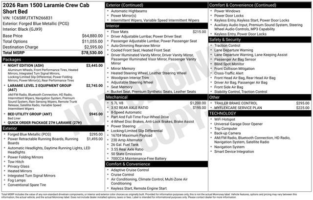 2026 RAM 1500 Laramie
