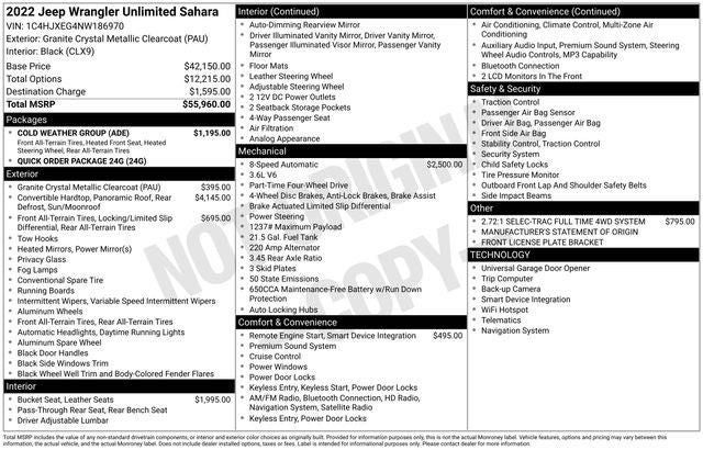 2022 Jeep Wrangler Unlimited Sahara