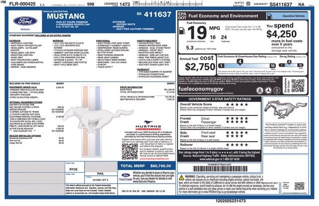 2025 Ford Mustang GT Premium