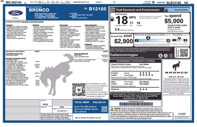 2025 Ford Bronco Badlands