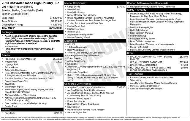 2023 Chevrolet Tahoe High Country